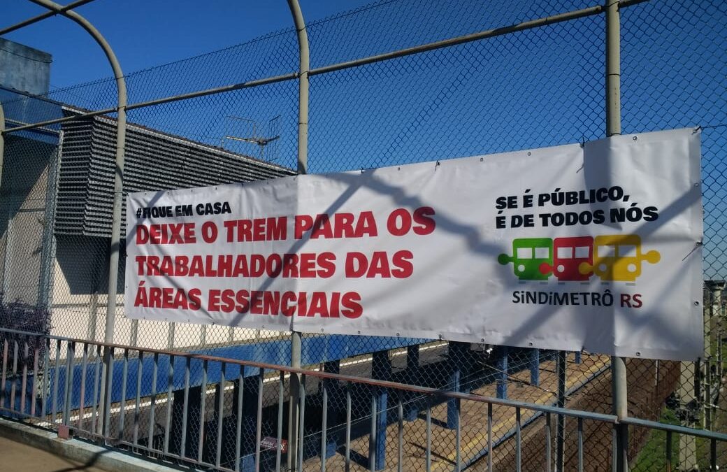 SINDIMETRÔ INTENSIFICA CAMPANHA DE CONSCIENTIZAÇÃO SOBRE O CORONAVÍRUS