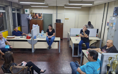 SINDIMETRÔ RS VISITA À MANUTENÇÃO NOTURNA