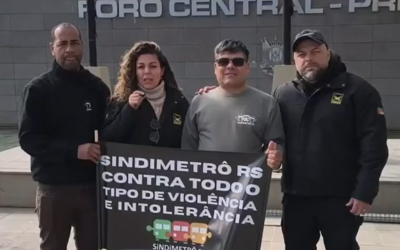 SINDIMETRÔ RS CONTRA TODO O TIPO DE VIOLÊNCIA E INTOLERÂNCIA
