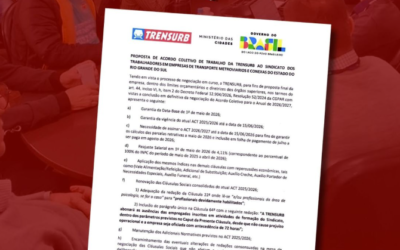 DIREÇÃO DA TRENSURB APRESENTA PROPOSTA REBAIXADA NA NEGOCIAÇÃO DO ACT