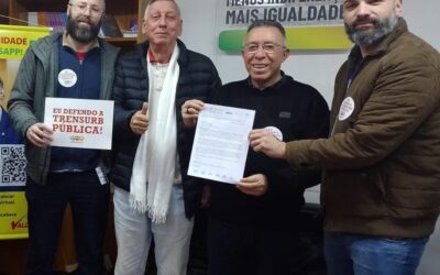 SINDIMETRÔ RS REÚNE COM PRESIDENTE DO PT-RS PARA ENTREGAR CARTAS DE COMPROMISSO