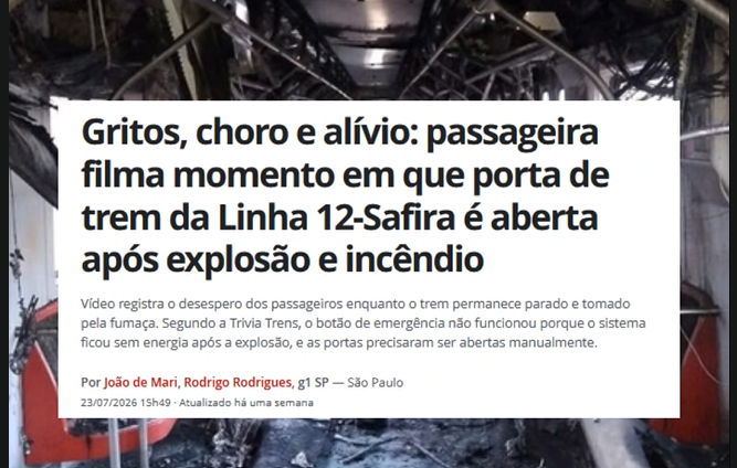 TODO APOIO À GREVE DOS FERROVIÁRIOS DE SÃO PAULO!